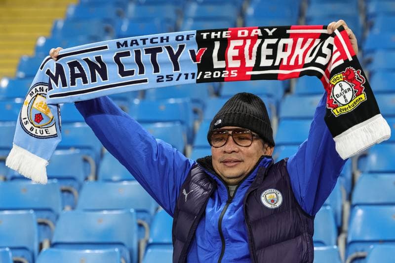 Football. UEFA Champions League. Manchester City - Bayer 04 Leverkusen. 25.11.2025