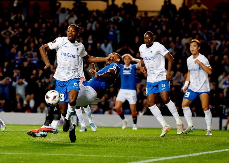 Football. UEFA Europa League. Rangers - KRC Genk. 25.09.2025