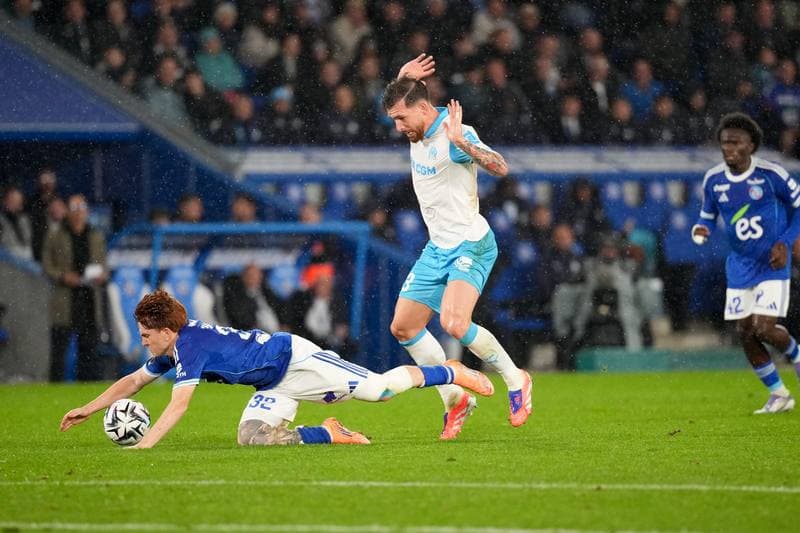 Football. Ligue 1. RC Strasbourg Alsace - Olympique de Marseille. 26.09.2025