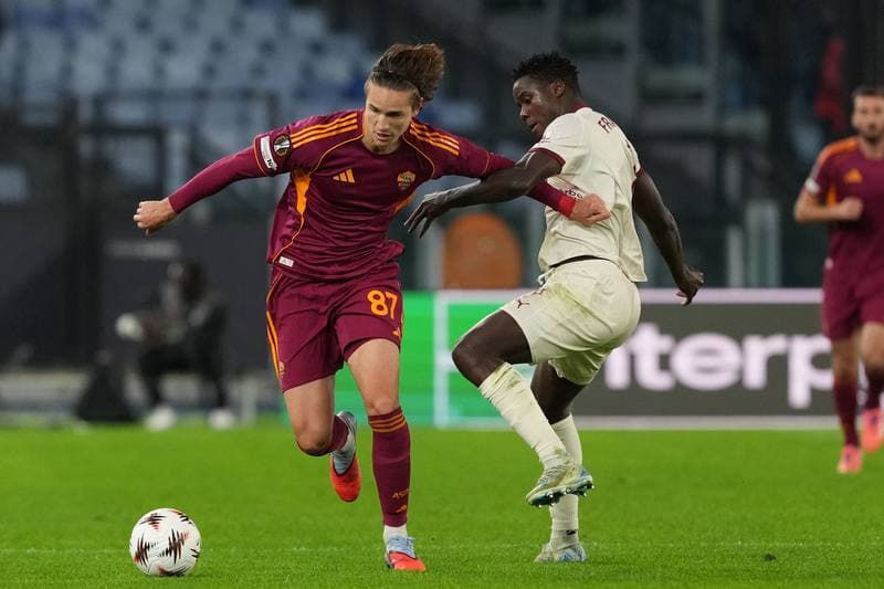 Football. UEFA Europa League. AS Roma - FC Midtjylland. 27.11.2025