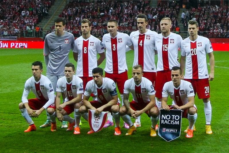 Football. Poland national team. Group Photo. 14.10.2014