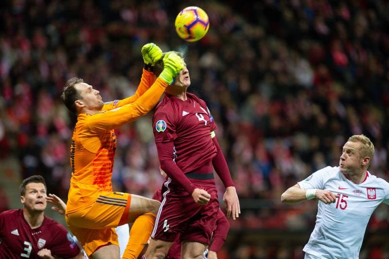 Football. Euro 2020 Qualifiers. Poland - Latvia. 24.03.2019