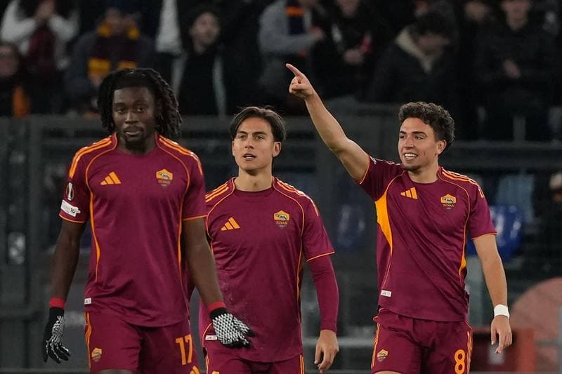 Football. UEFA Europa League. AS Roma - FC Midtjylland. 27.11.2025