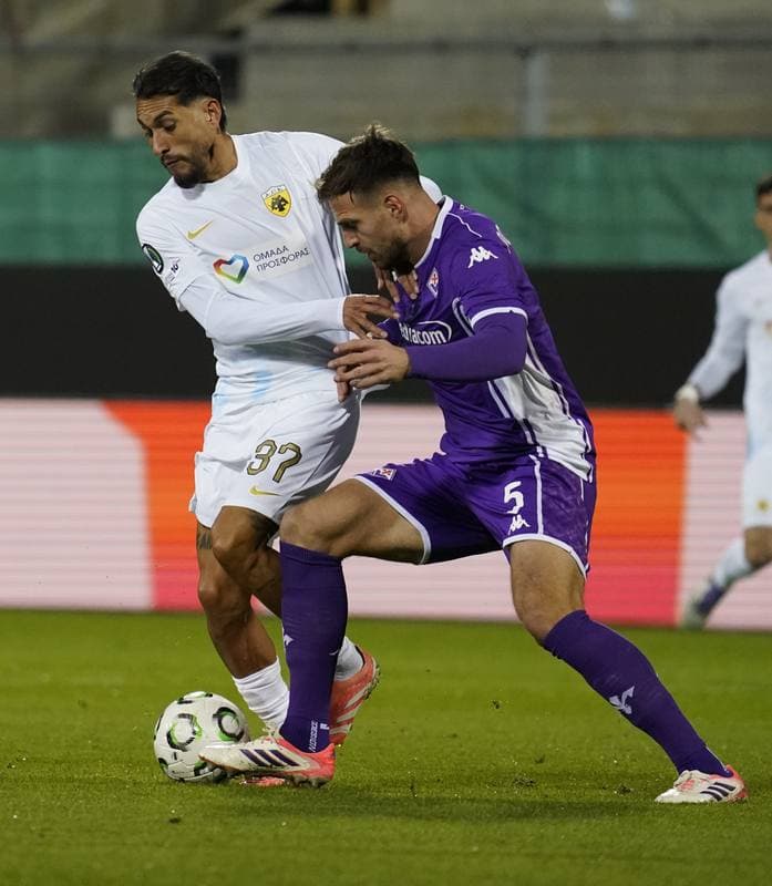 Football. UEFA Europa Conference League. Fiorentina - AEK Athens. 27.11.2025