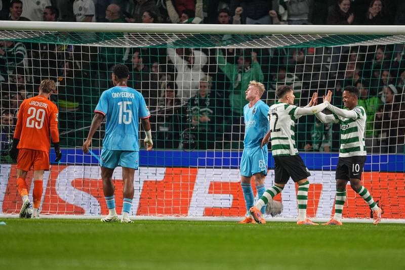 Football. UEFA Champions League. Sporting CP - Club Brugge. 26.11.2025