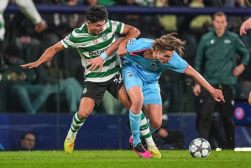 Football. UEFA Champions League. Sporting CP - Club Brugge. 26.11.2025