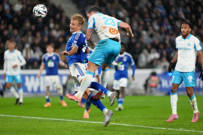 Football. Ligue 1. RC Strasbourg Alsace - Olympique de Marseille. 26.09.2025