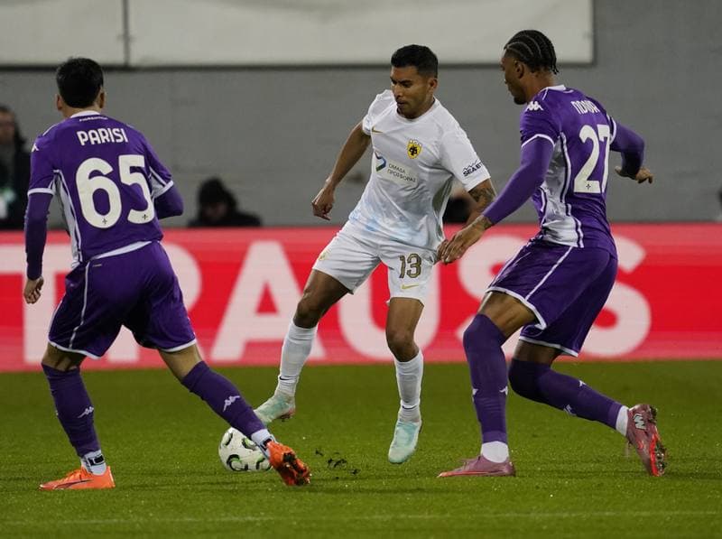 Football. UEFA Europa Conference League. Fiorentina - AEK Athens. 27.11.2025