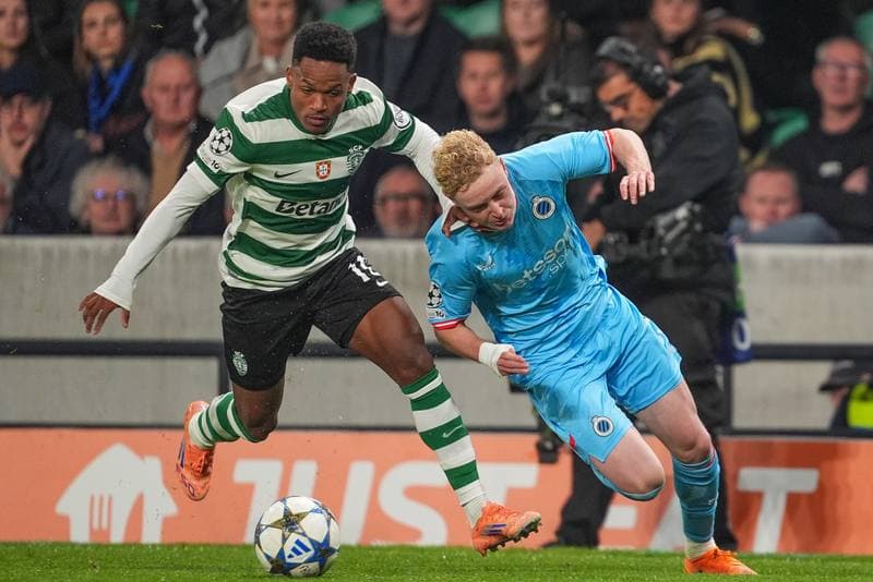 Football. UEFA Champions League. Sporting CP - Club Brugge. 26.11.2025
