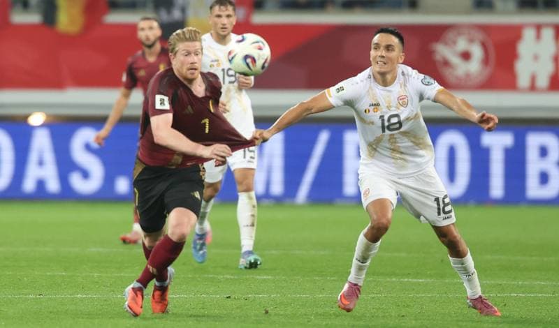 Football. FIFA World Cup Qualifiers. Belgium - North Macedonia. 10.10.2025