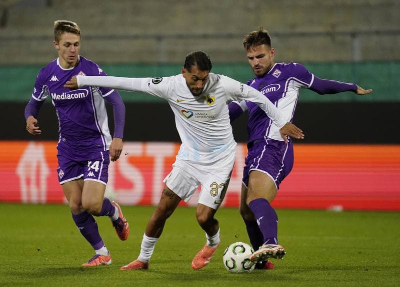 Football. UEFA Europa Conference League. Fiorentina - AEK Athens. 27.11.2025