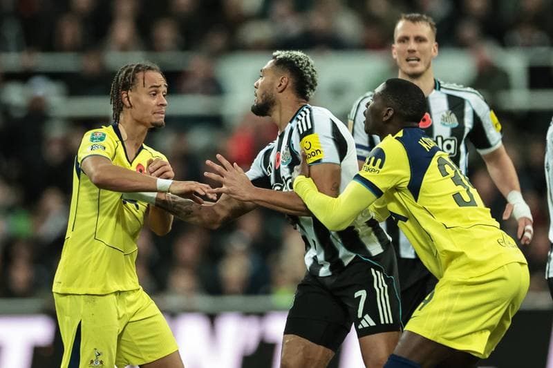 Football. Carabao Cup. Newcastle United - Tottenham Hotspur. 29.10.2025