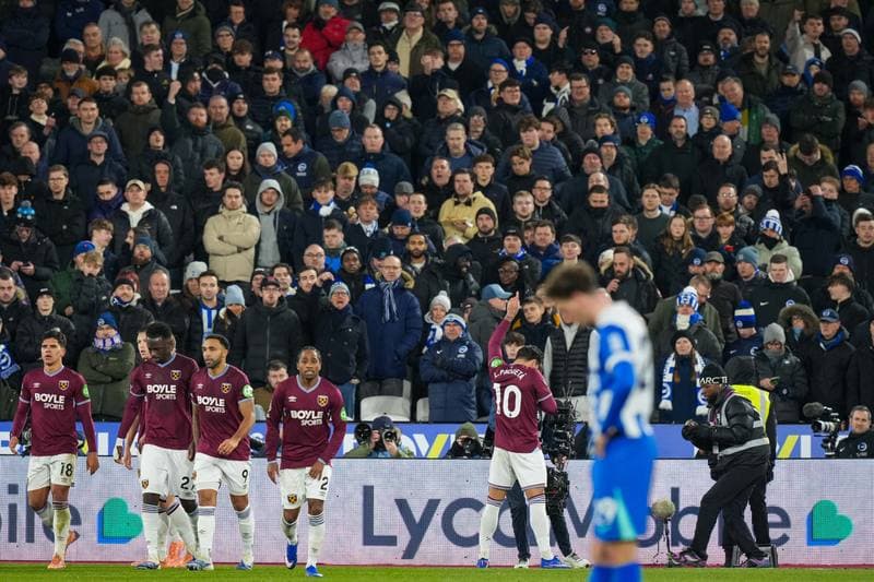 Football. Premier League. West Ham United - Brighton & Hove Albion. 30.12.2025