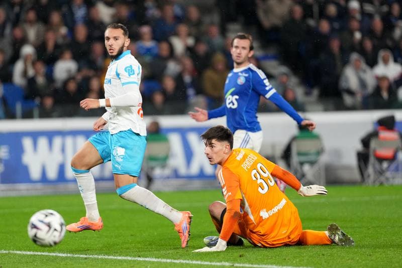 Football. Ligue 1. RC Strasbourg Alsace - Olympique de Marseille. 26.09.2025