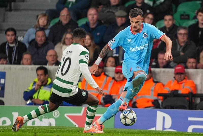 Football. UEFA Champions League. Sporting CP - Club Brugge. 26.11.2025