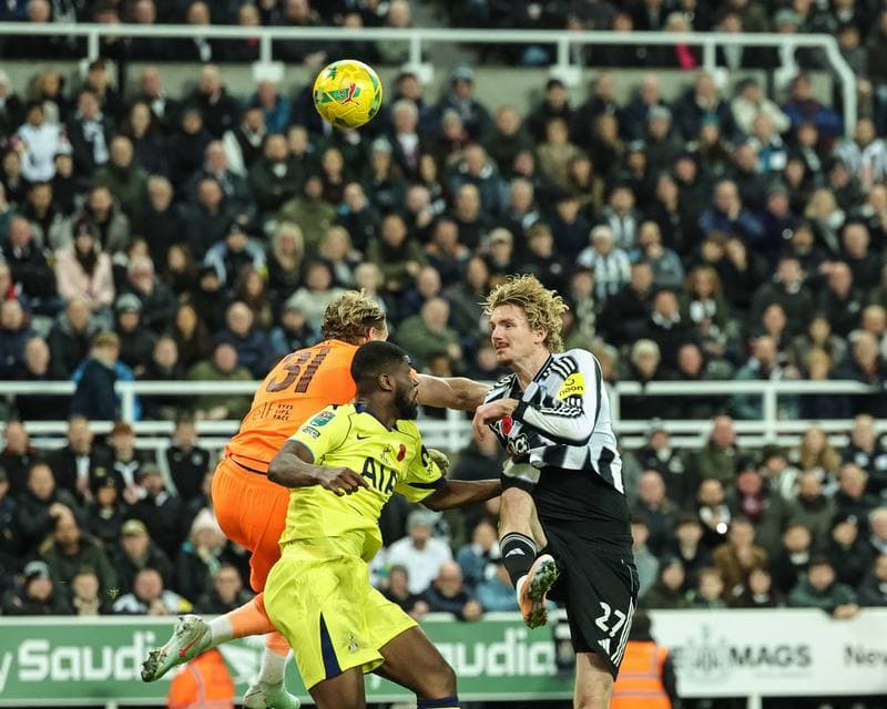 Football. Carabao Cup. Newcastle United - Tottenham Hotspur. 29.10.2025