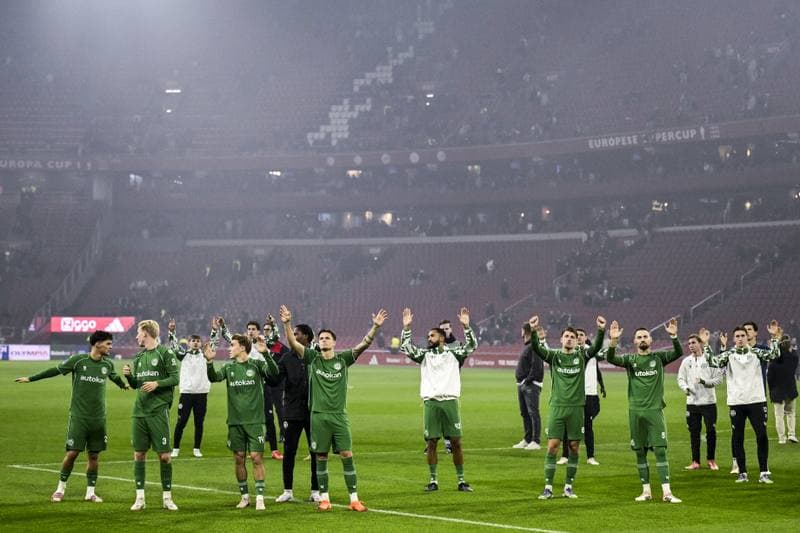 Football. Eredivisie. AFC Ajax - FC Groningen. 30.11.2025