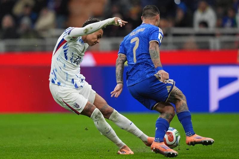 Football. FIFA World Cup Qualifiers. Italy - Norway. 16.11.2025