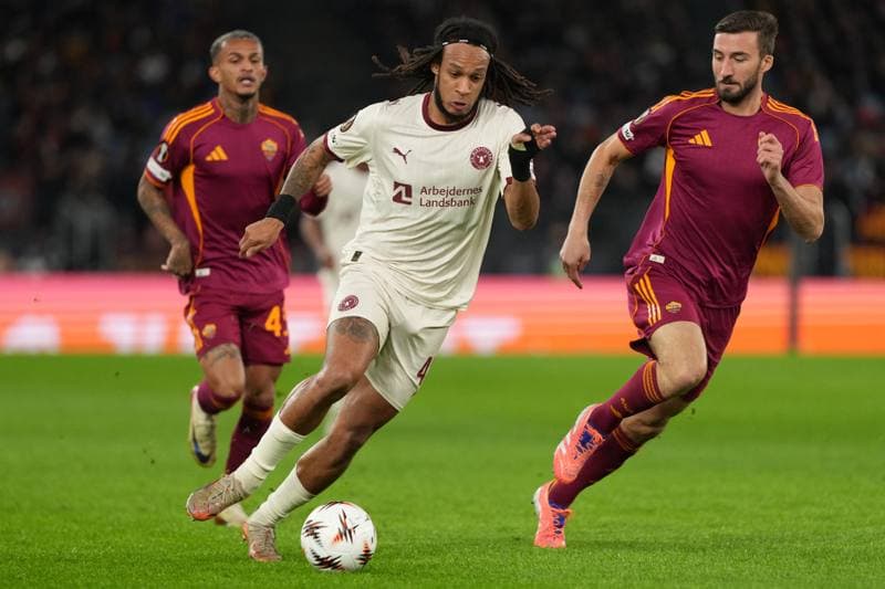 Football. UEFA Europa League. AS Roma - FC Midtjylland. 27.11.2025