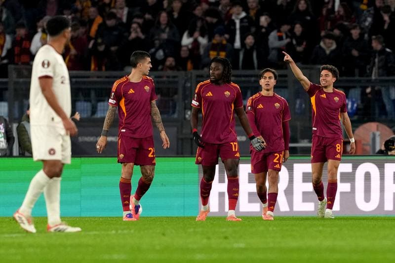 Football. UEFA Europa League. AS Roma - FC Midtjylland. 27.11.2025