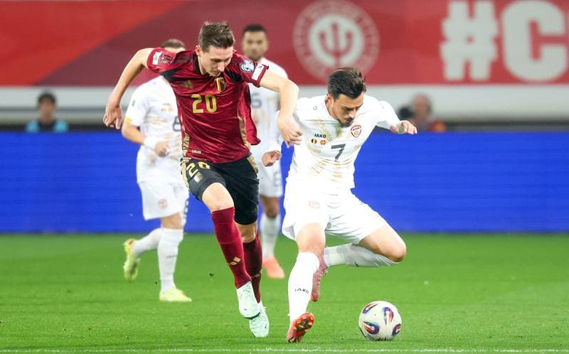 Football. FIFA World Cup Qualifiers. Belgium - North Macedonia. 10.10.2025