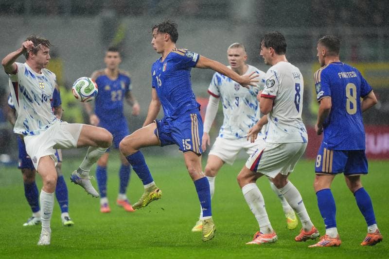 Football. FIFA World Cup Qualifiers. Italy - Norway. 16.11.2025