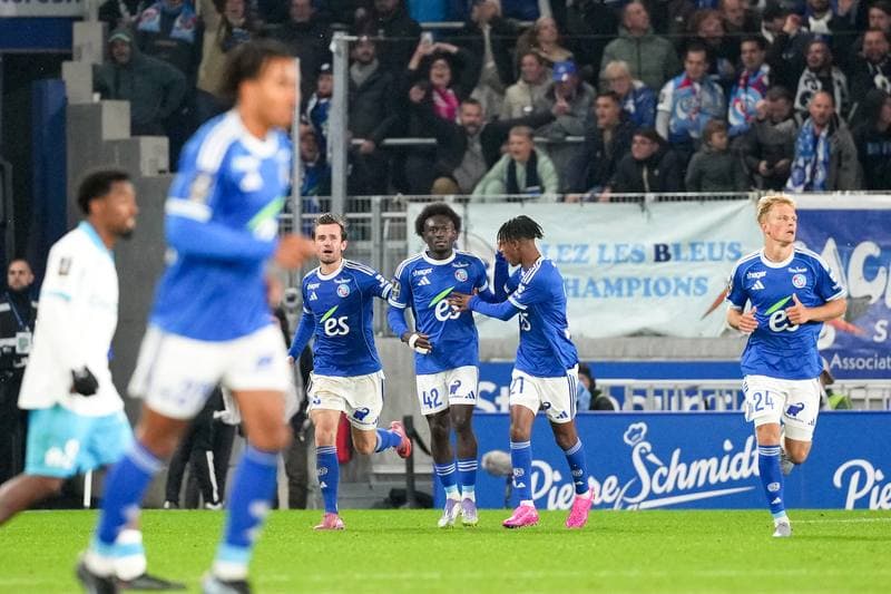 Football. Ligue 1. RC Strasbourg Alsace - Olympique de Marseille. 26.09.2025
