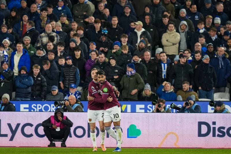 Football. Premier League. West Ham United - Brighton & Hove Albion. 30.12.2025