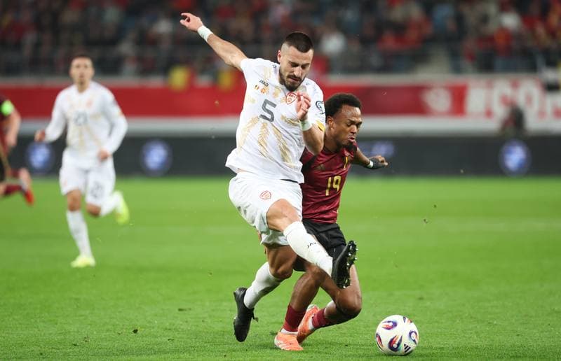 Football. FIFA World Cup Qualifiers. Belgium - North Macedonia. 10.10.2025