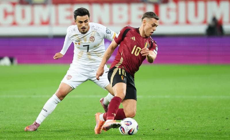 Football. FIFA World Cup Qualifiers. Belgium - North Macedonia. 10.10.2025