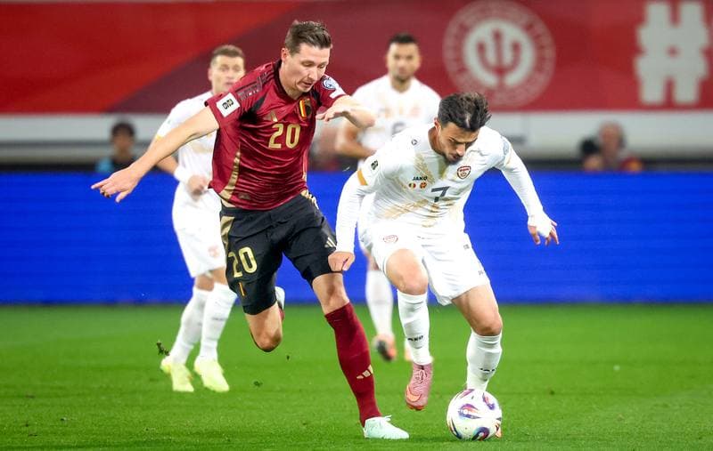 Football. FIFA World Cup Qualifiers. Belgium - North Macedonia. 10.10.2025