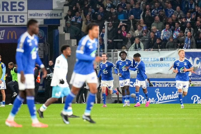 Football. Ligue 1. RC Strasbourg Alsace - Olympique de Marseille. 26.09.2025