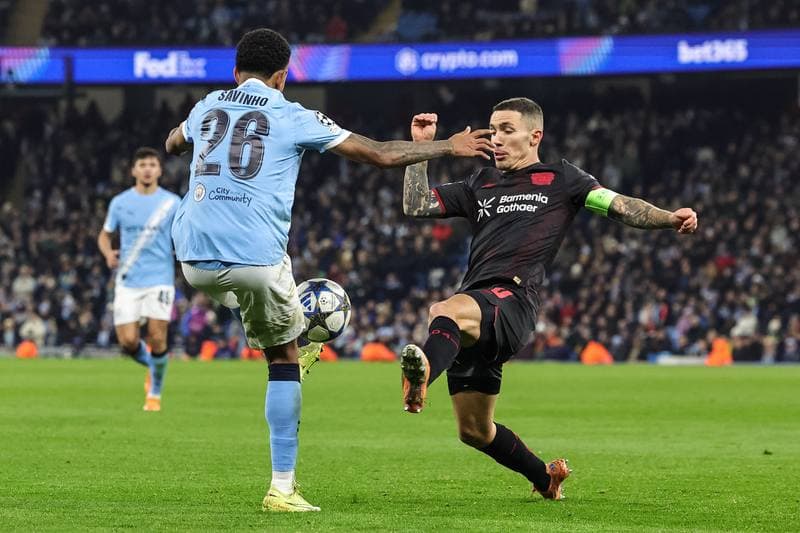 Football. UEFA Champions League. Manchester City - Bayer 04 Leverkusen. 25.11.2025