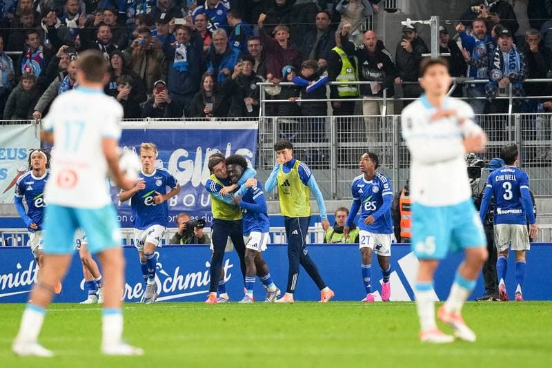 Football. Ligue 1. RC Strasbourg Alsace - Olympique de Marseille. 26.09.2025