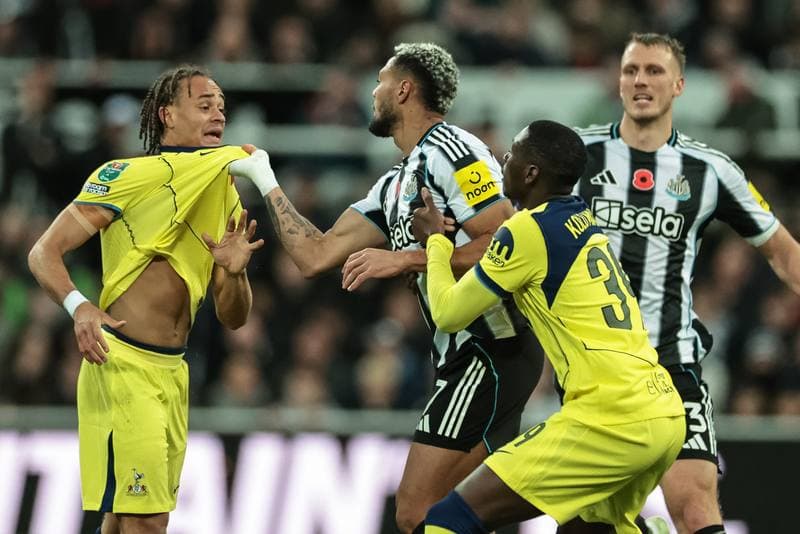 Football. Carabao Cup. Newcastle United - Tottenham Hotspur. 29.10.2025