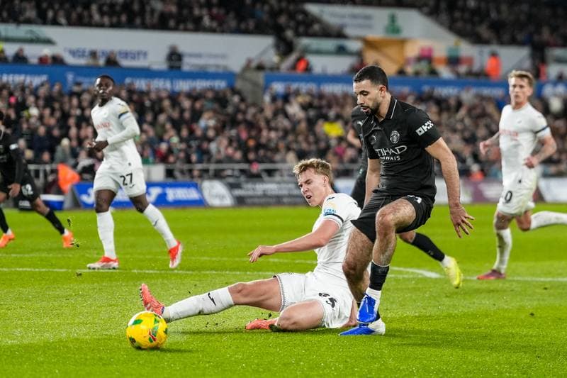 Football. Carabao Cup. Swansea City - Manchester City. 29.10.2025