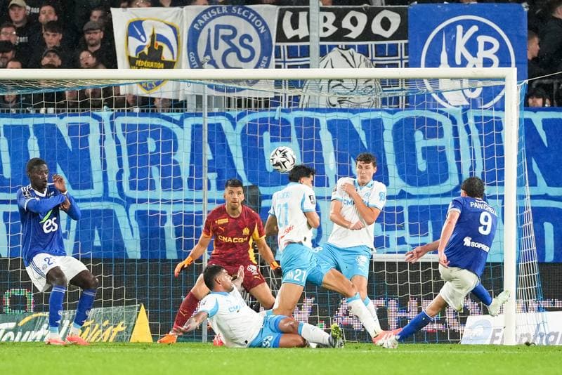 Football. Ligue 1. RC Strasbourg Alsace - Olympique de Marseille. 26.09.2025