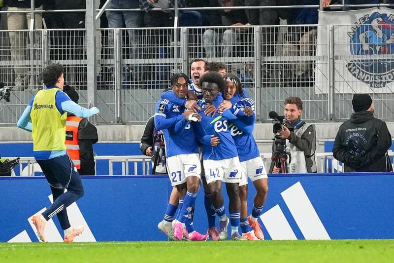 Football. Ligue 1. RC Strasbourg Alsace - Olympique de Marseille. 26.09.2025