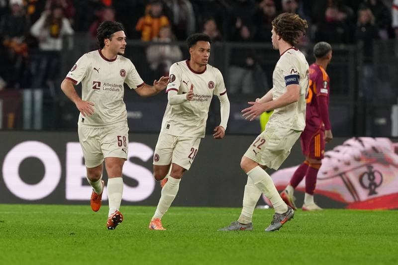 Football. UEFA Europa League. AS Roma - FC Midtjylland. 27.11.2025