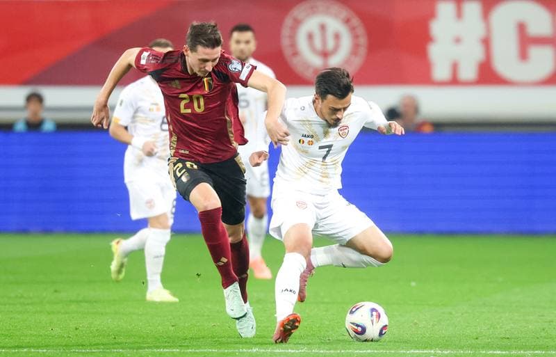 Football. FIFA World Cup Qualifiers. Belgium - North Macedonia. 10.10.2025