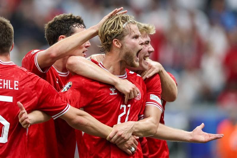 Football. UEFA EURO 2024. Denmark - England. 20.06.2024