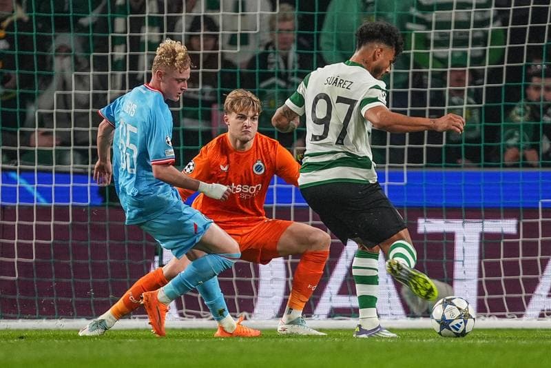 Football. UEFA Champions League. Sporting CP - Club Brugge. 26.11.2025