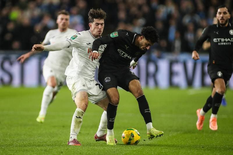 Football. Carabao Cup. Swansea City - Manchester City. 29.10.2025