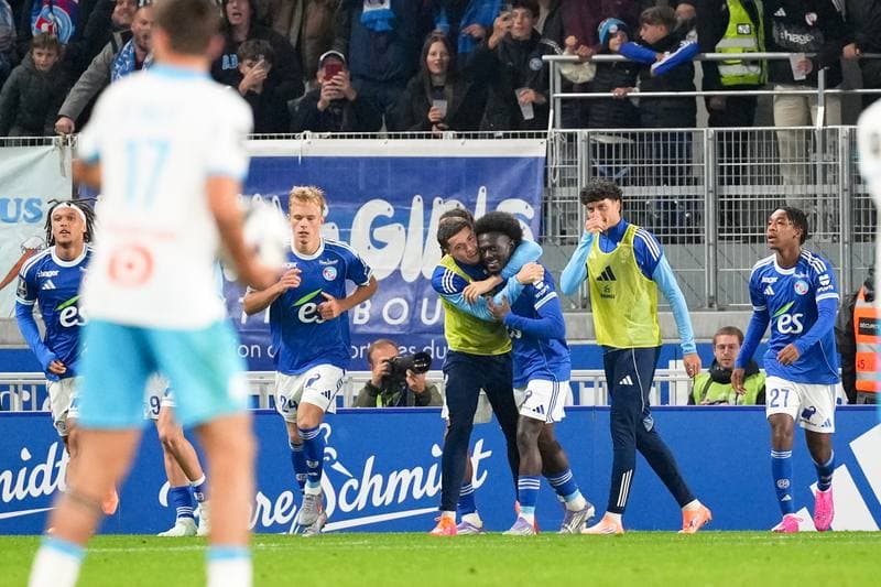 Football. Ligue 1. RC Strasbourg Alsace - Olympique de Marseille. 26.09.2025