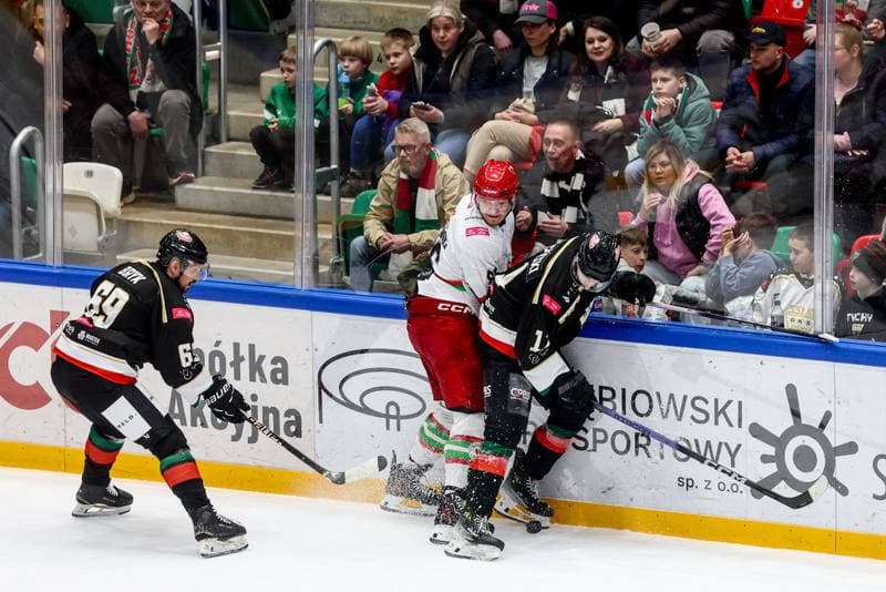 Ice Hockey. Tauron Hokej Liga. ECB Zaglebie Sosnowiec - GKS Tychy. 16.03.2026