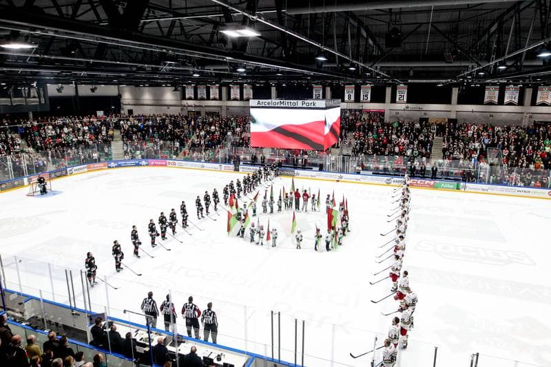 Ice Hockey. Tauron Hokej Liga. ECB Zaglebie Sosnowiec - GKS Tychy. 16.03.2026