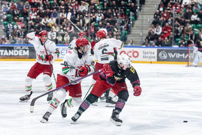Ice Hockey. Tauron Hokej Liga. ECB Zaglebie Sosnowiec - BS Polonia Bytom. 01.03.2026