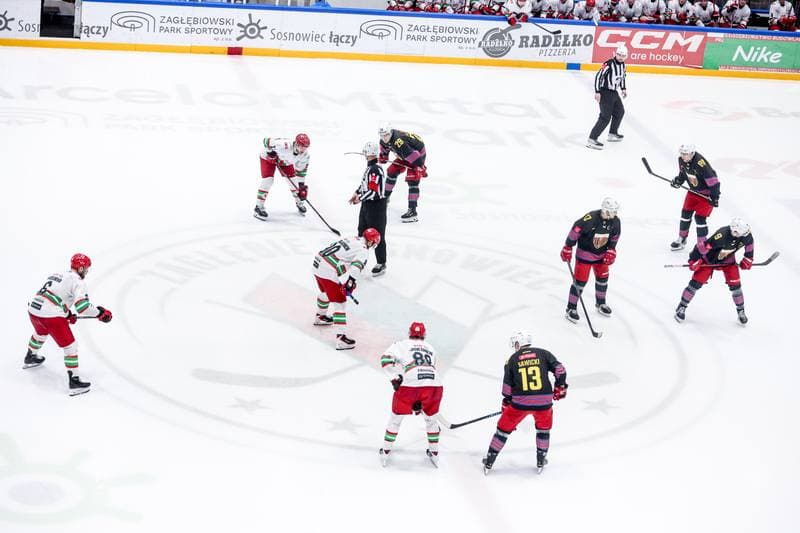 Ice Hockey. Tauron Hokej Liga. ECB Zaglebie Sosnowiec - BS Polonia Bytom. 01.03.2026