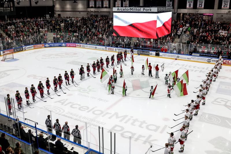 Ice Hockey. Tauron Hokej Liga. ECB Zaglebie Sosnowiec - BS Polonia Bytom. 01.03.2026