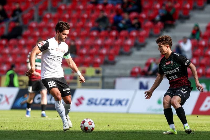 Football. Betclic I liga. GKS Tychy - Puszcza Niepolomice. 01.03.2026